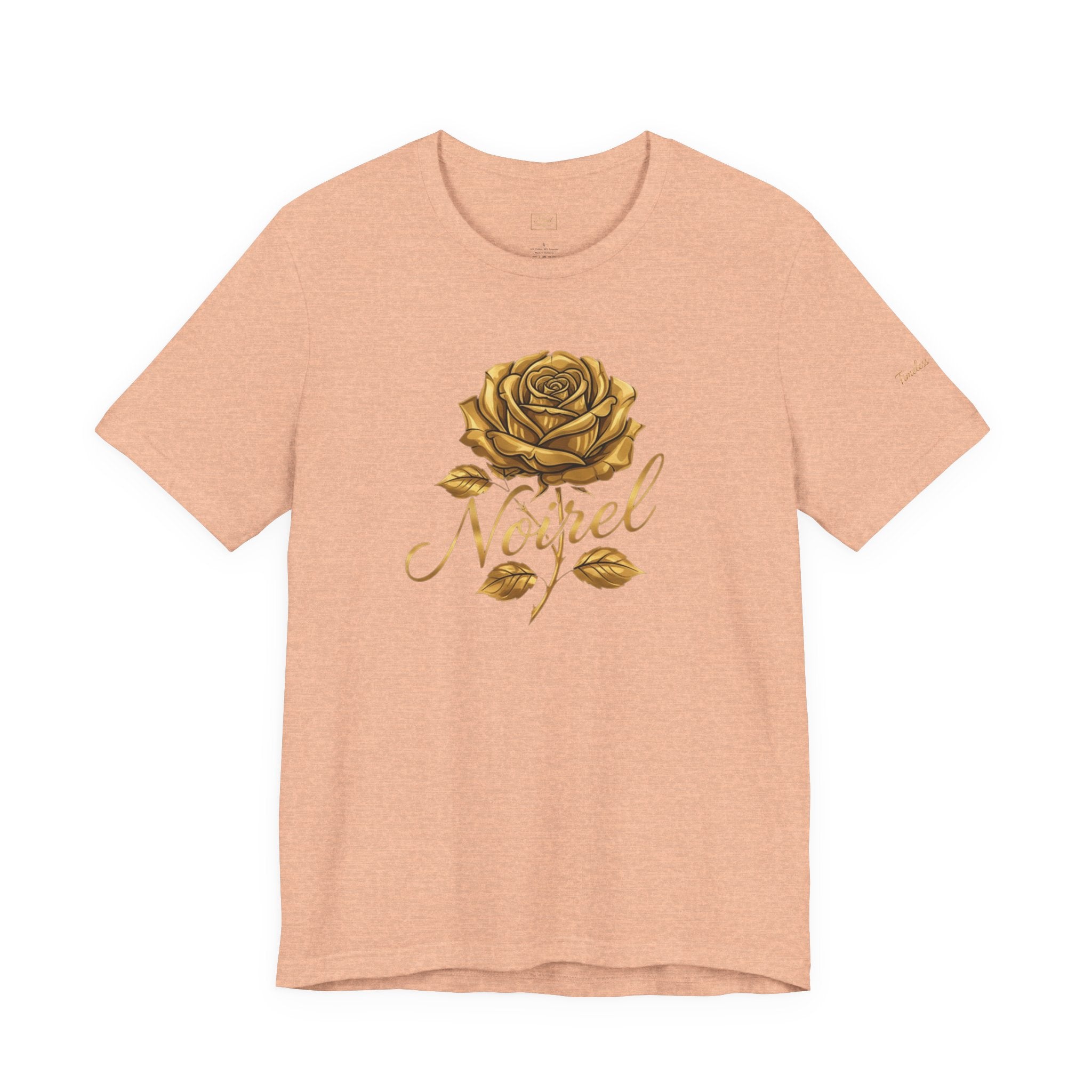 Gold Rose 'Angel' T‑Shirt — Vintage Floral Graphic Tee