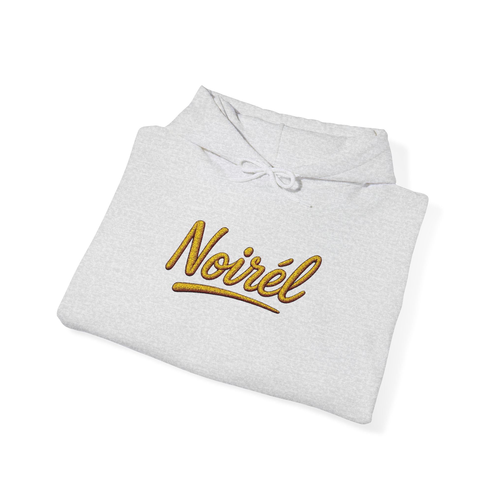 NOIRÉL Script Hoodie – Gold gesticktes Logo