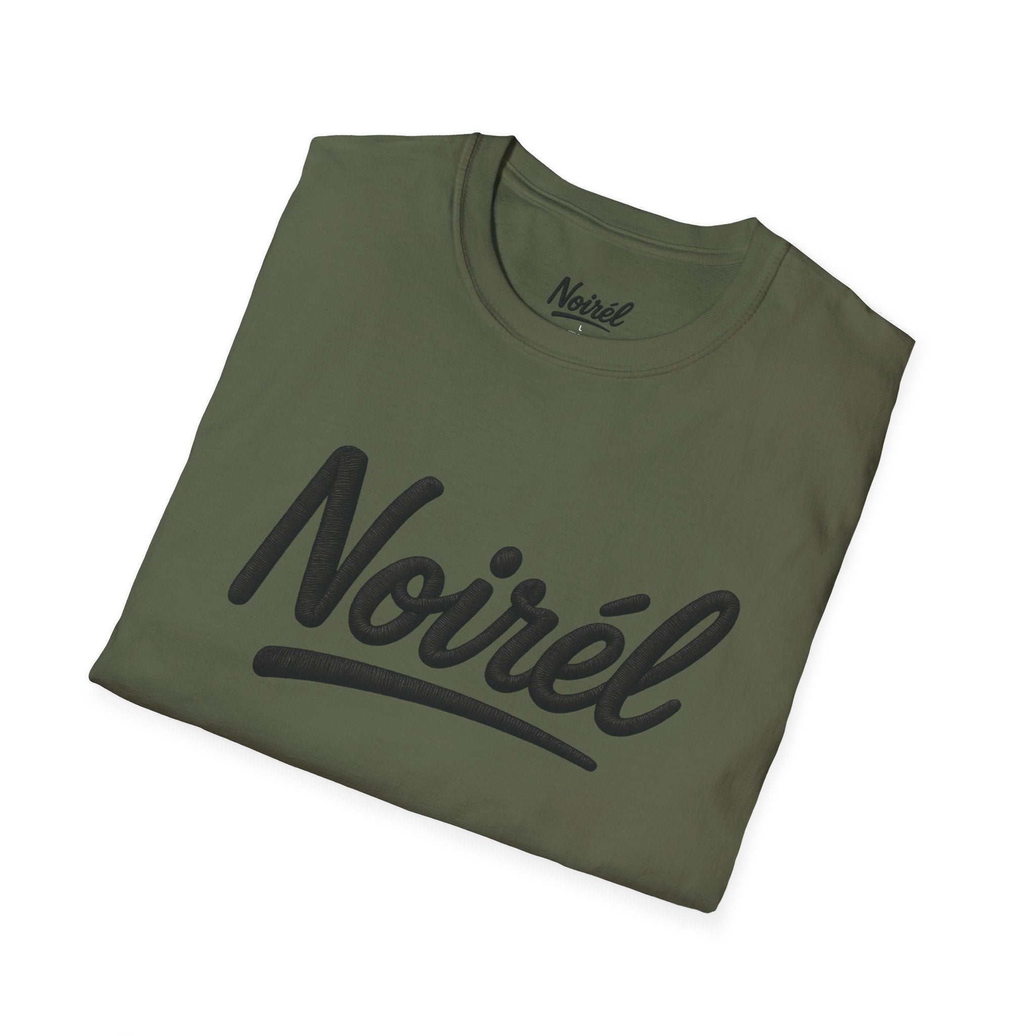 NOIRÉL T-Shirt – Black Script Print