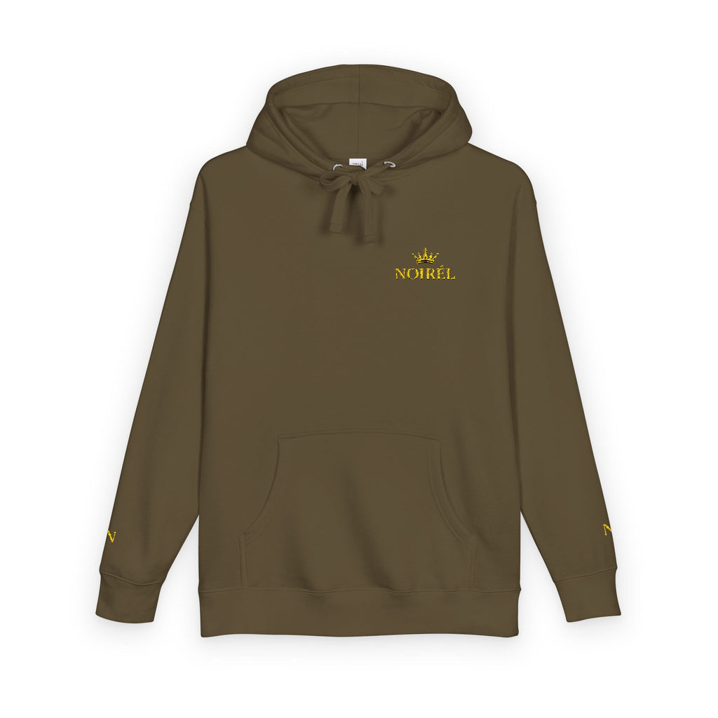 NOIRÉL Crown Royalty Hoodie – Black Fleece mit Gold Crest