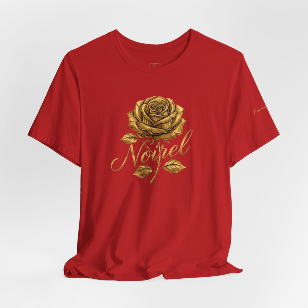 NOIRÉL T-Shirt – Gold Rose Angel