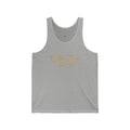 Golden Hour by Neverl Tank Top — Elegant Script Floral Logo Jersey Tank