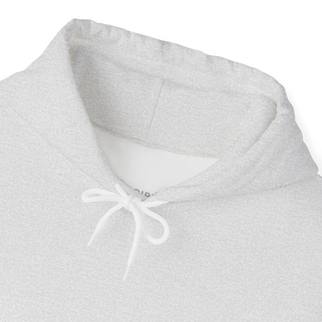 NOIRÉL Script Hoodie – Weiß gesticktes Logo