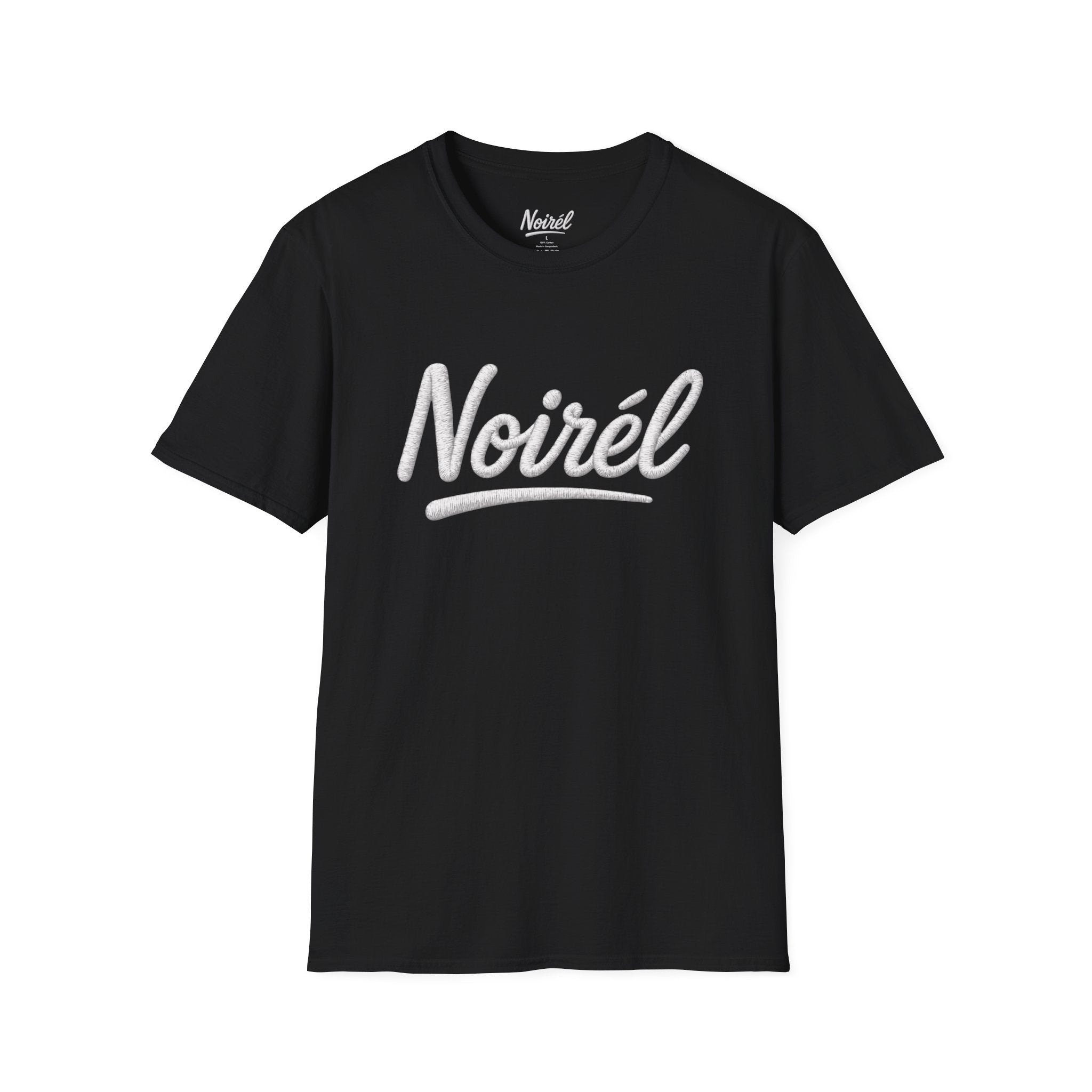 NOIRÉL T-Shirt – White Script Print