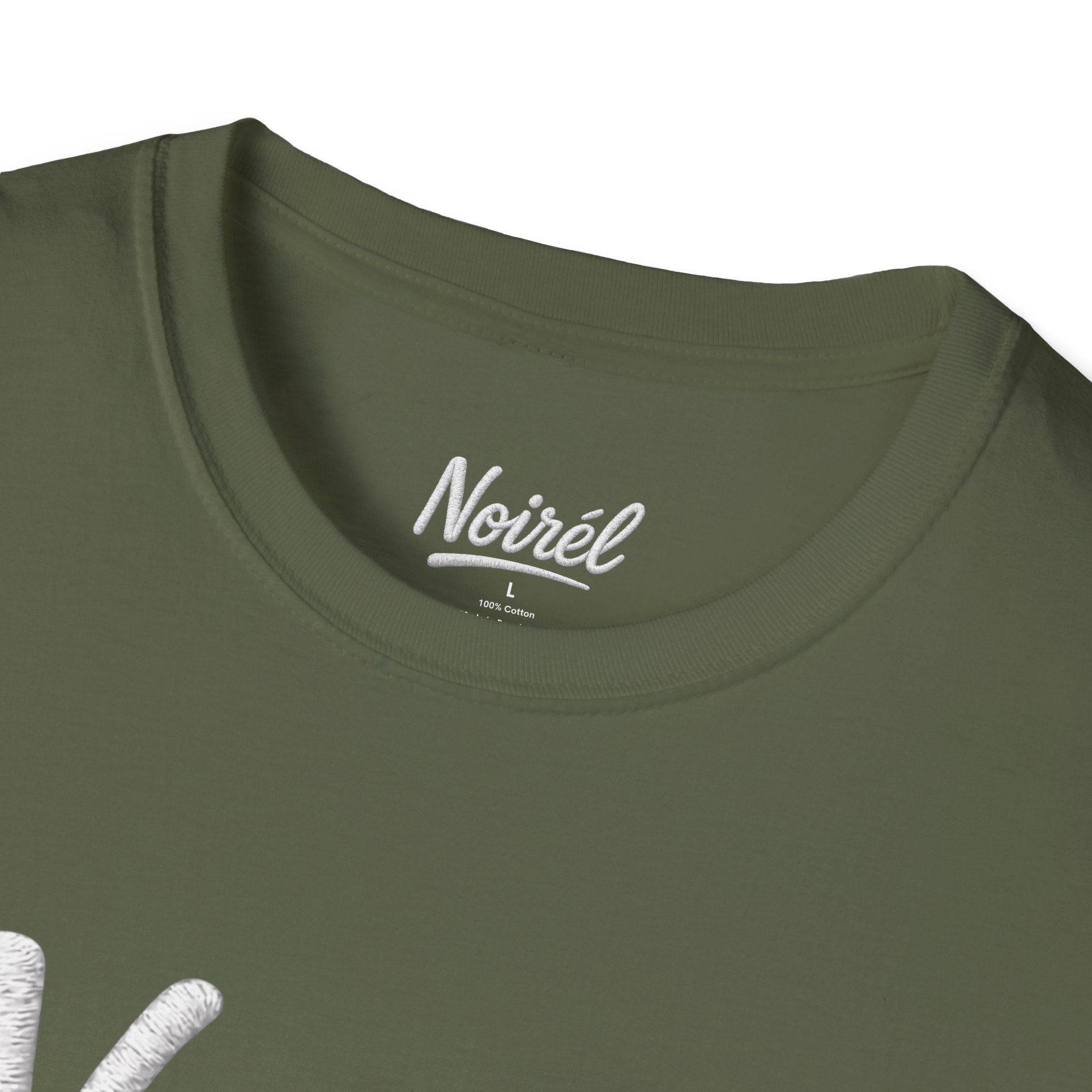 NOIRÉL T-Shirt – White Script Print