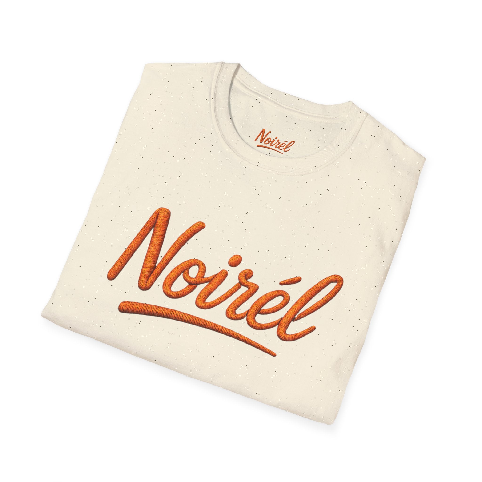 NOIRÉL T-Shirt – Orange Script Print