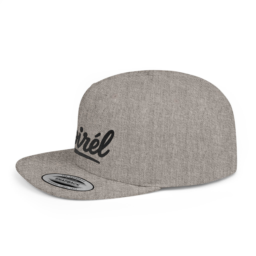 NOIRÉL Snapback – Black Script Flat Bill