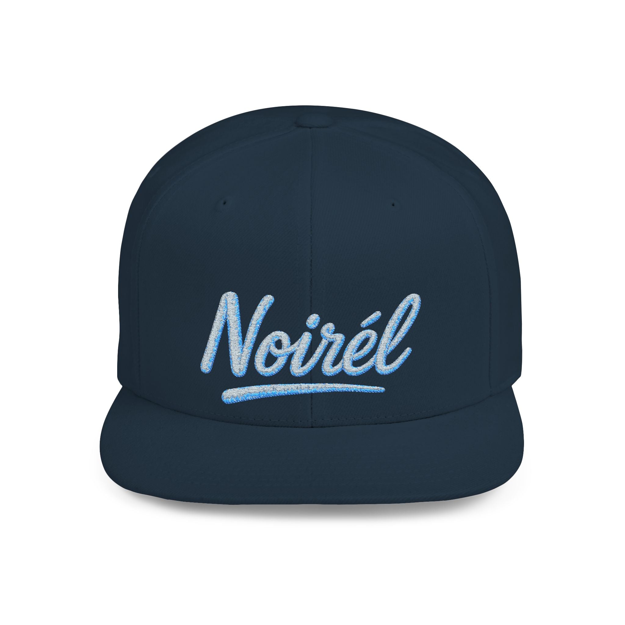 NOIRÉL Snapback – Light blue Script Embroidered
