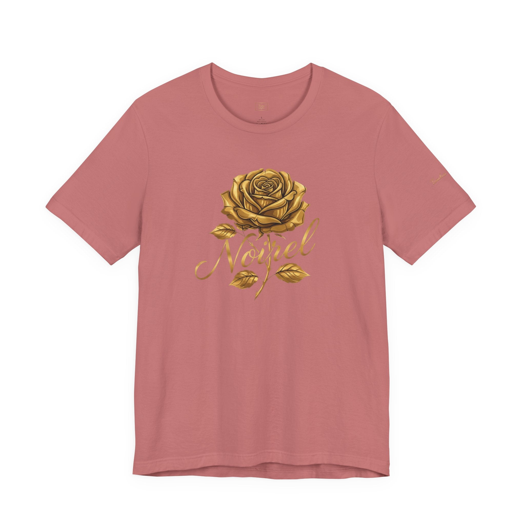 Gold Rose 'Angel' T‑Shirt — Vintage Floral Graphic Tee