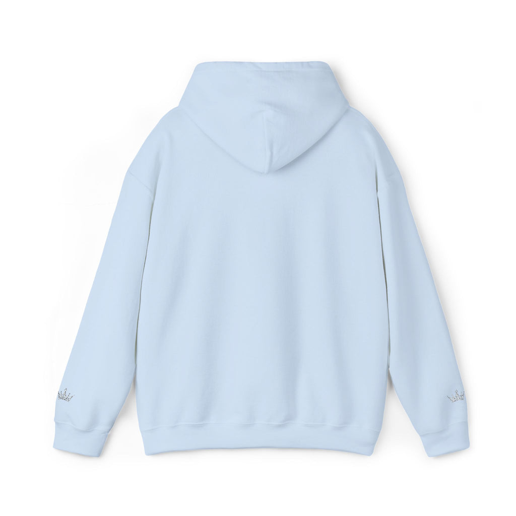 NOIRÉL Script Hoodie – Weiß gesticktes Logo