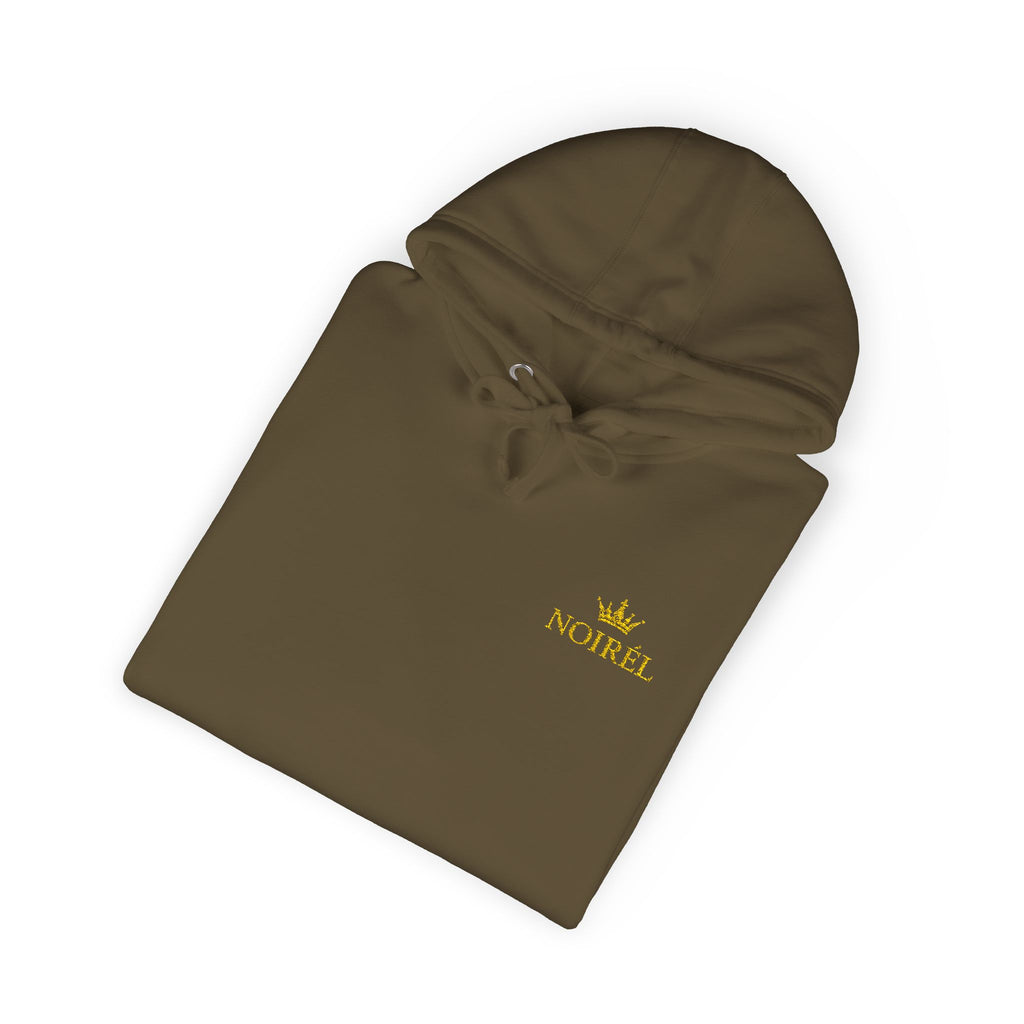NOIRÉL Crown Royalty Hoodie – Black Fleece mit Gold Crest