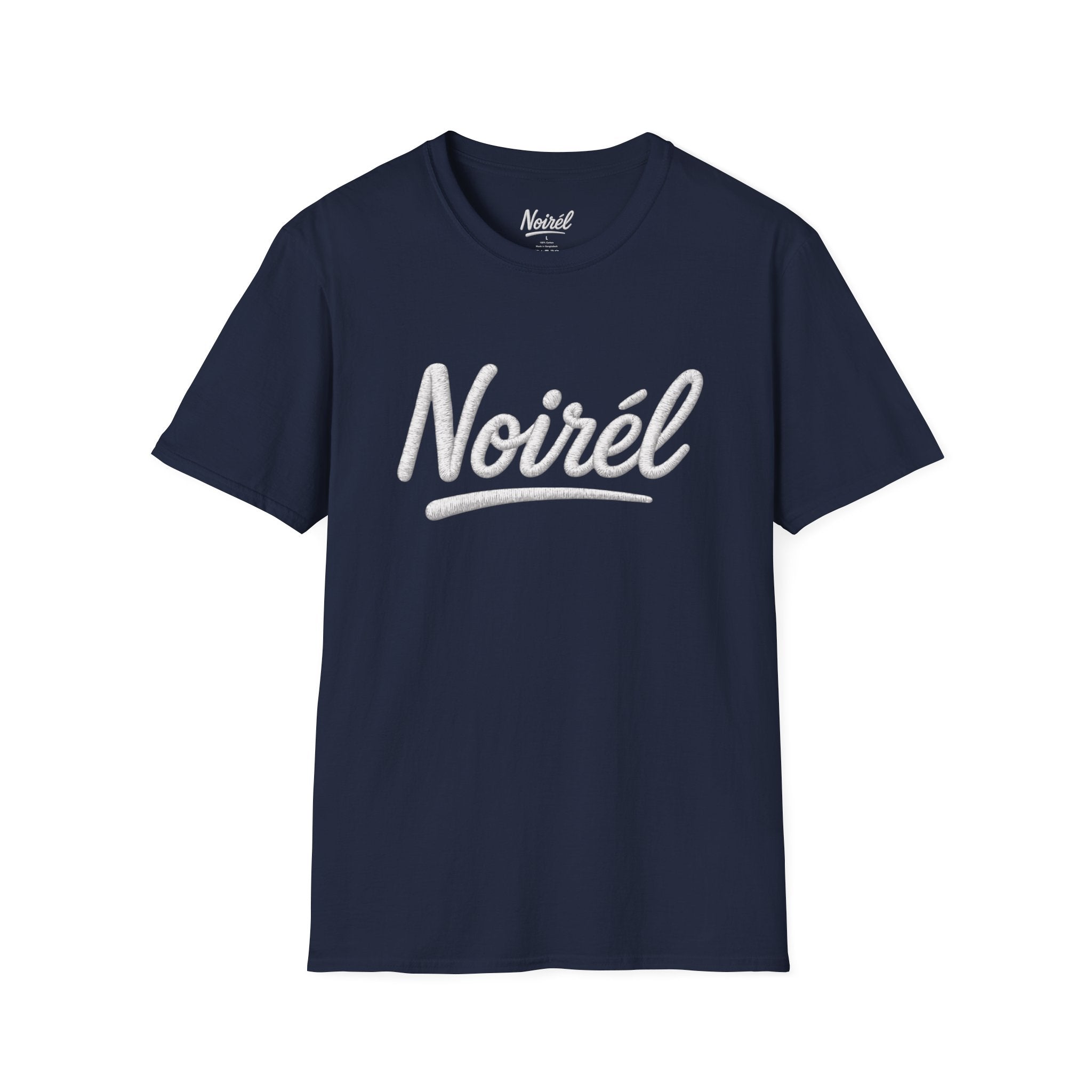 NOIRÉL T-Shirt – White Script Print