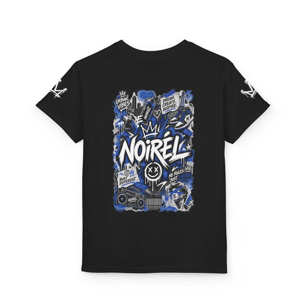 Noirel Kinder T-Shirt – Street Art Skateboard Tee