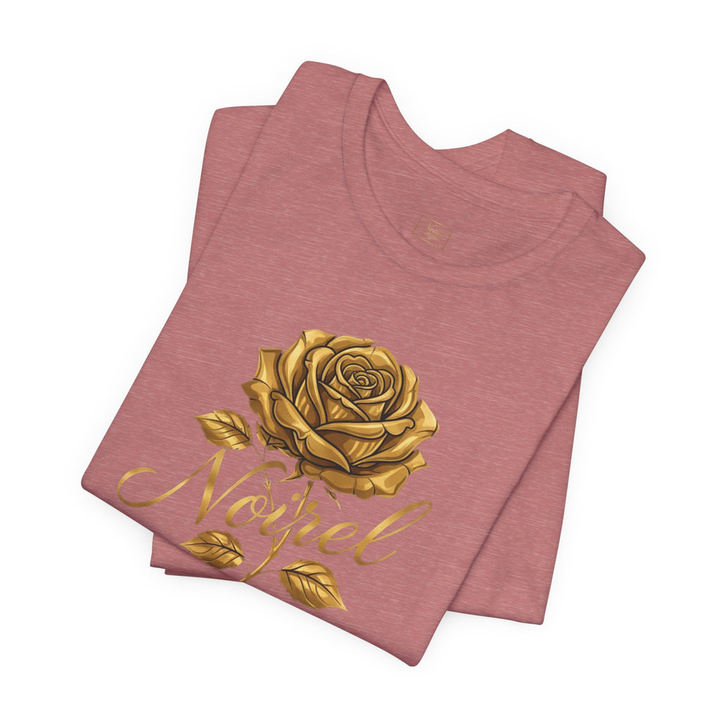 NOIRÉL T-Shirt – Gold Rose Angel