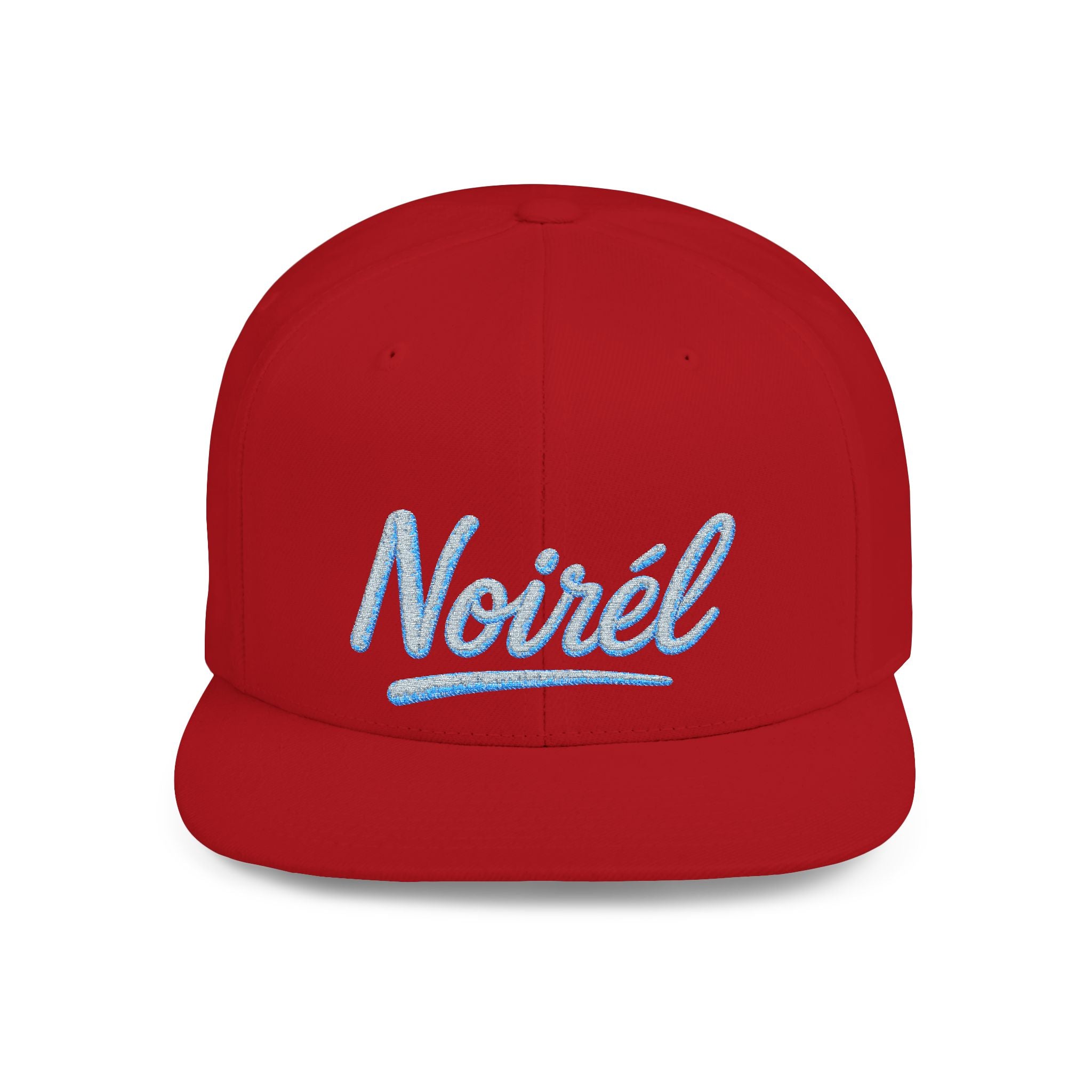 NOIRÉL Snapback – Light blue Script Embroidered