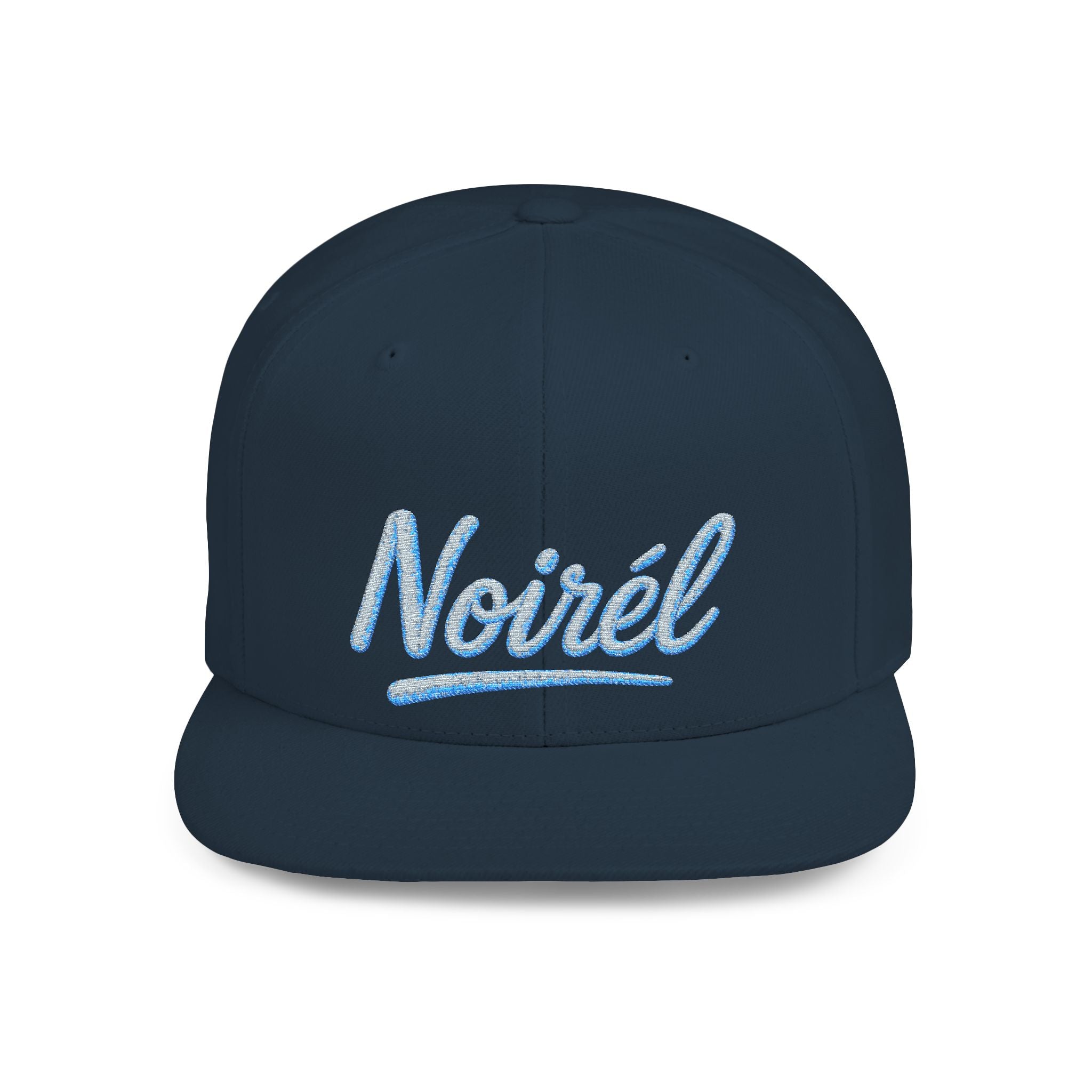 NOIRÉL Snapback – Light blue Script Embroidered