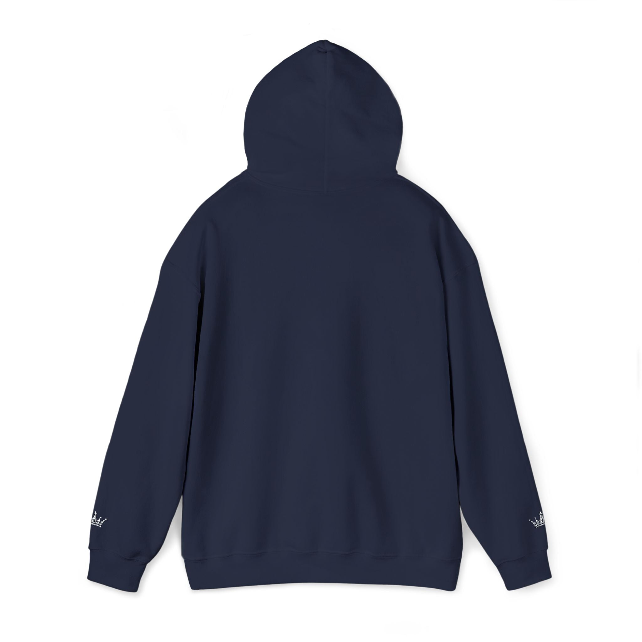 NOIRÉL Script Hoodie – Weiß gesticktes Logo