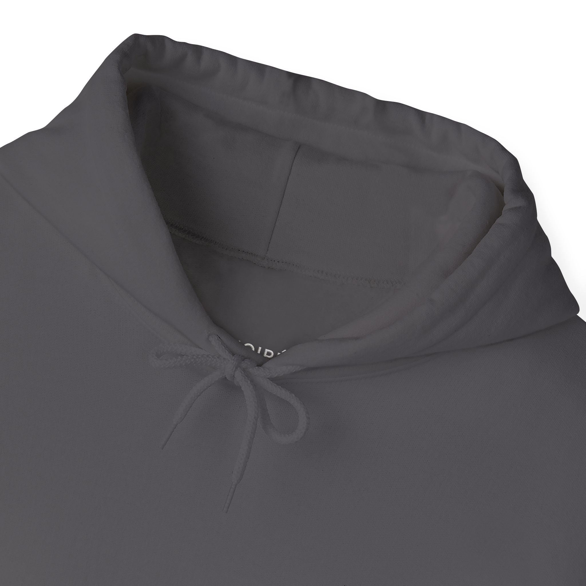 NOIRÉL Script Hoodie – Weiß gesticktes Logo