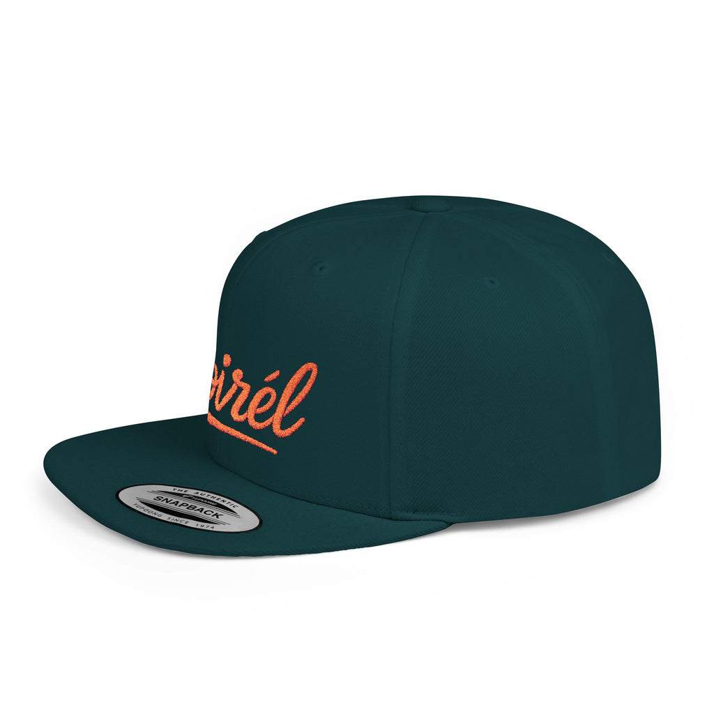Snapback Hat — Noirél Embroidered Flat Bill Cap 