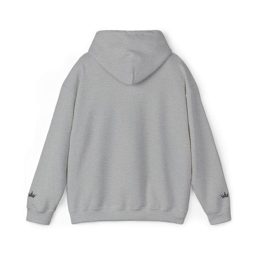 NOIRÉL Script Hoodie – Schwarz gesticktes Logo