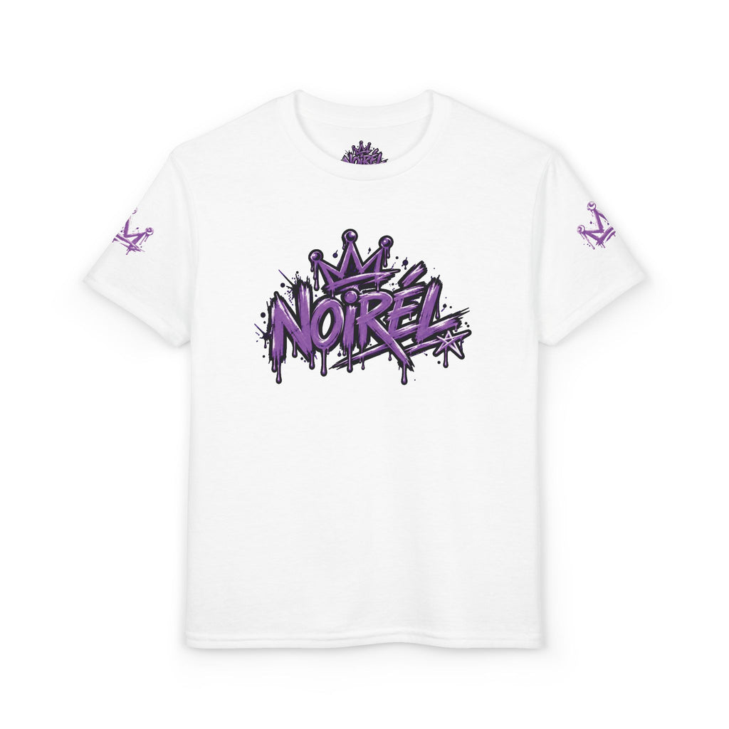 Noirel Kinder T-Shirt – „Dream. Create. Inspire.“ Graffiti Crown Tee