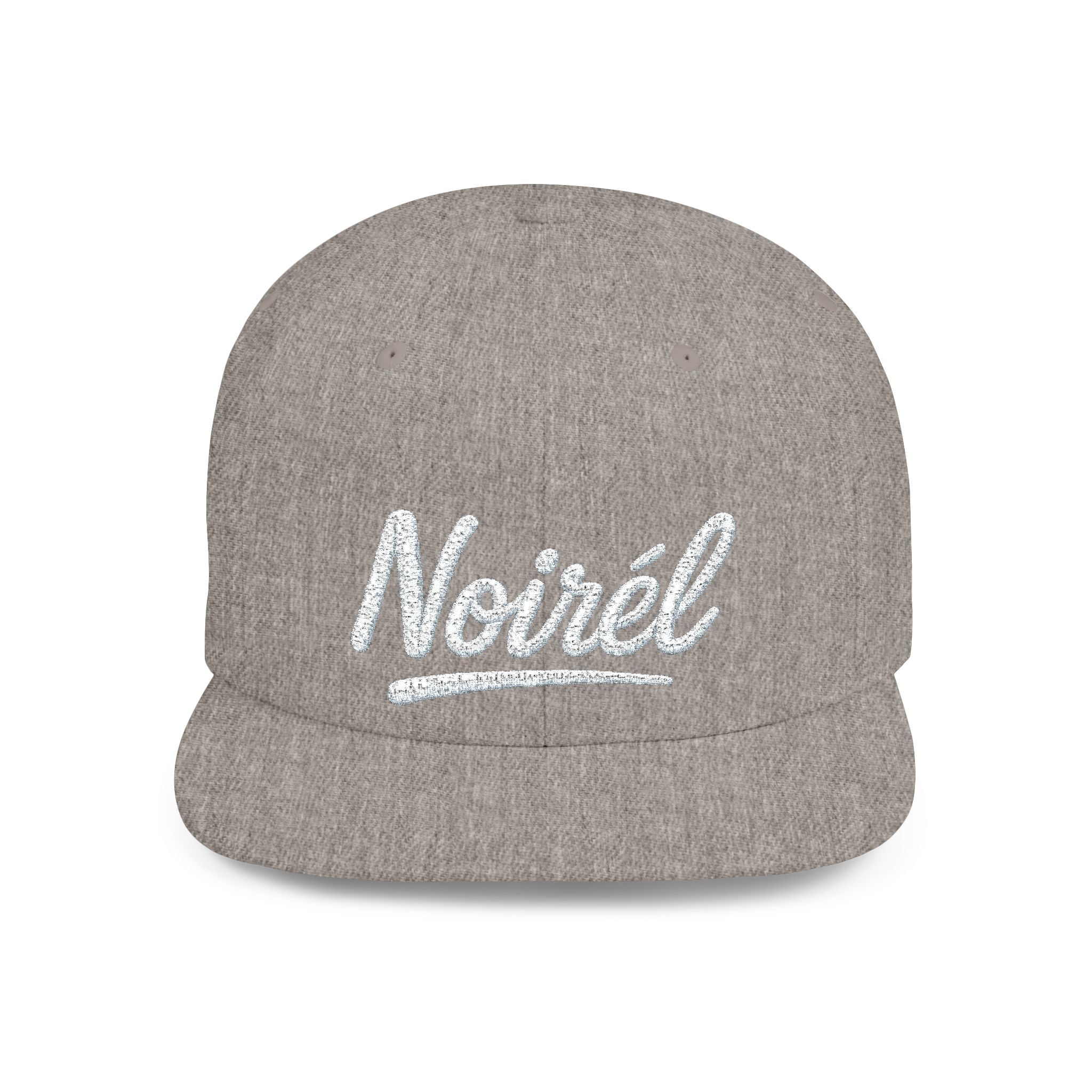 Snapback Hat — 'Nohel' Script Flat-Bill Baseball Cap