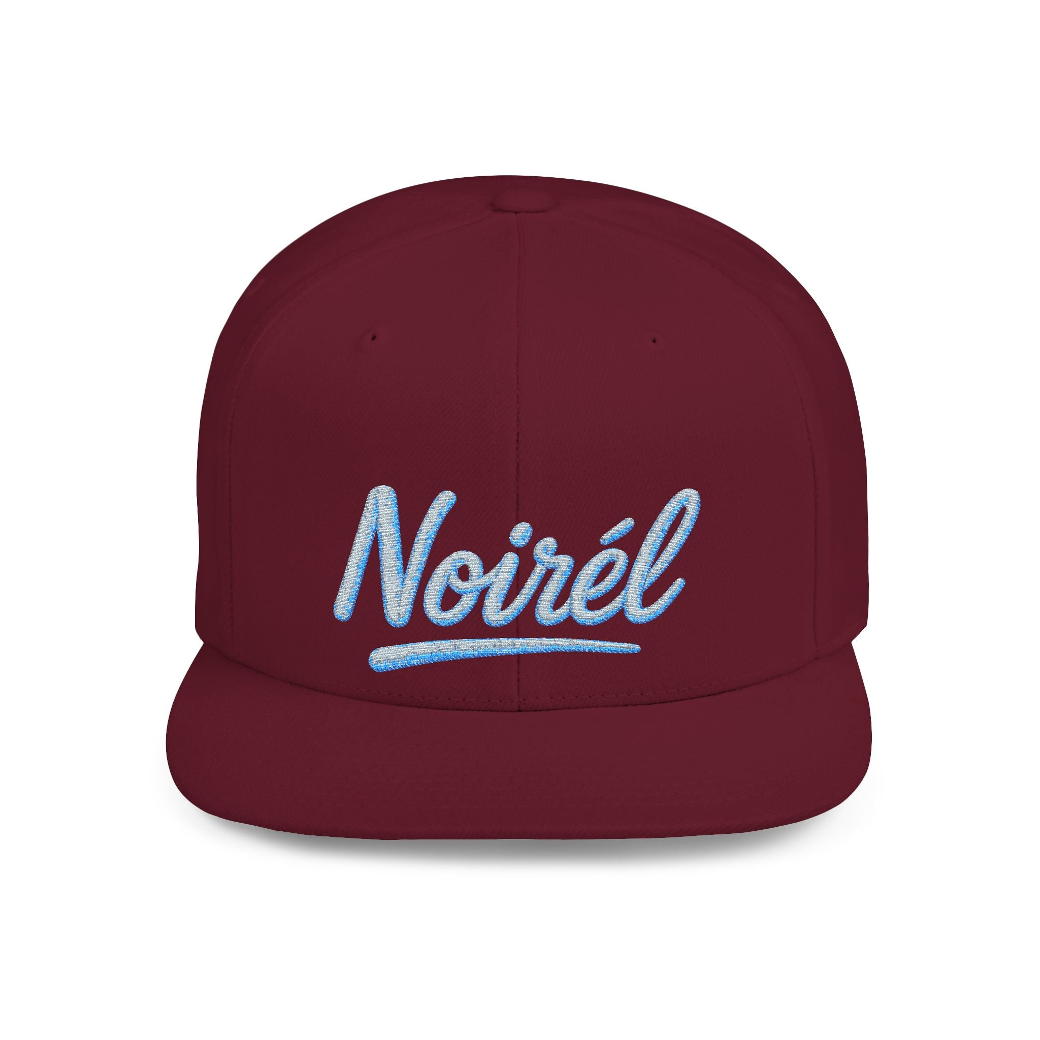 NOIRÉL Snapback – Light blue Script Embroidered