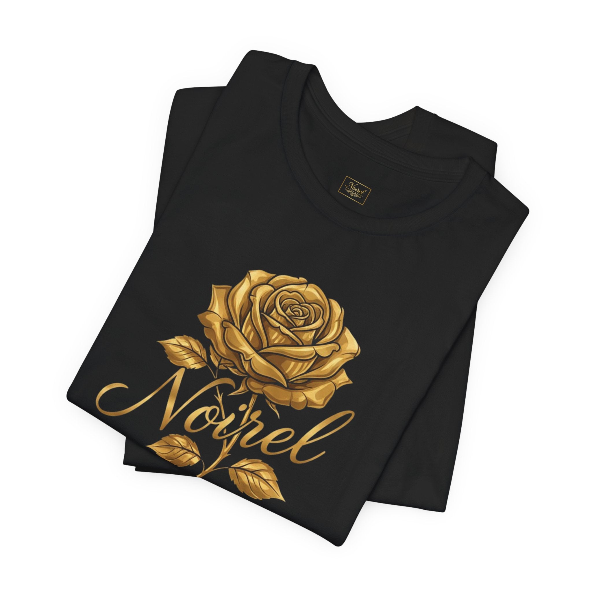 NOIRÉL T-Shirt – Gold Rose Angel