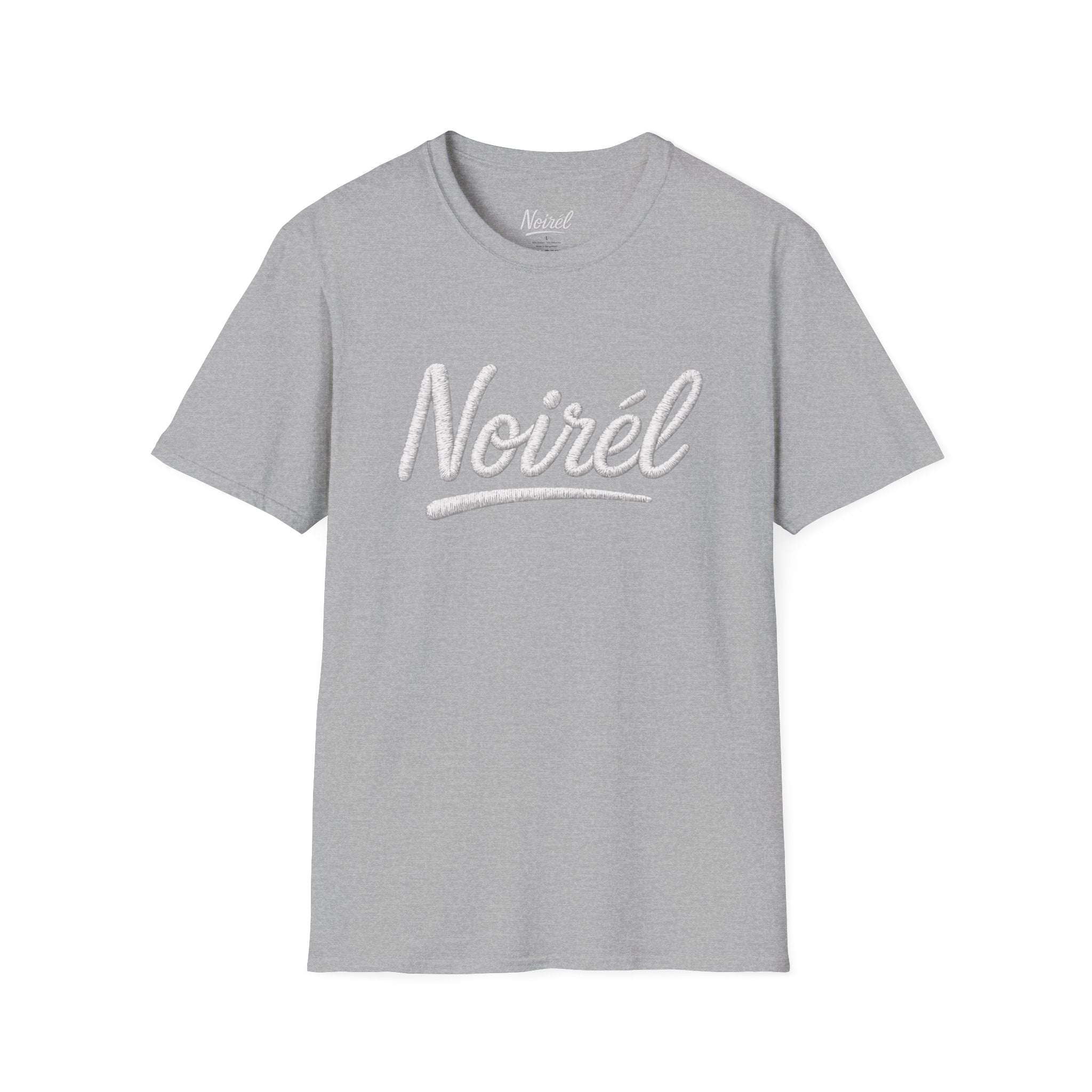 NOIRÉL T-Shirt – White Script Print