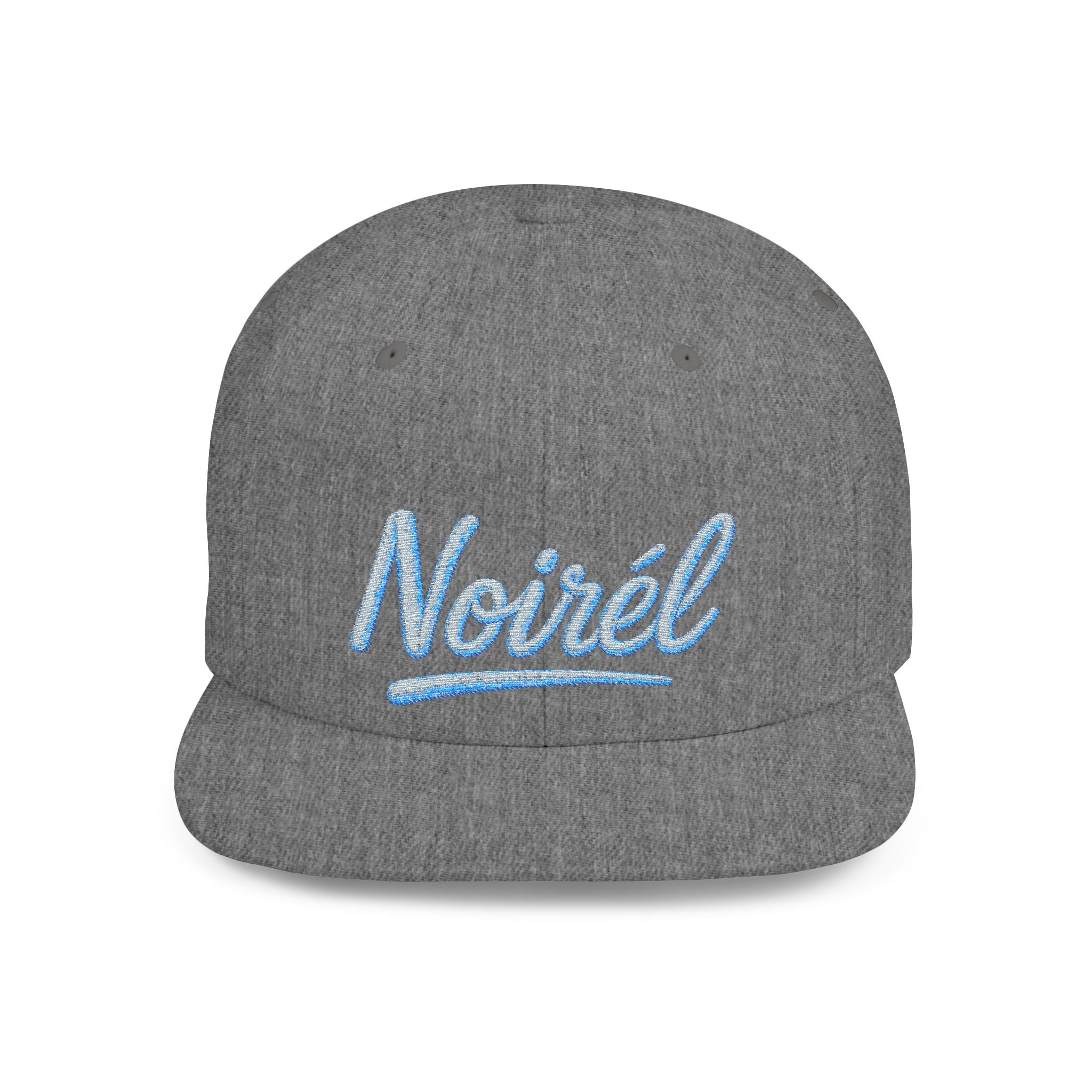 NOIRÉL Snapback – Light blue Script Embroidered