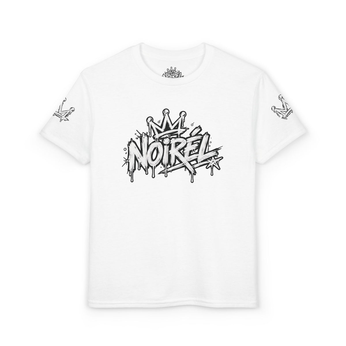 Noirel Kinder T-Shirt – „Graffiti Crown“ Urban Streetwear Tee
