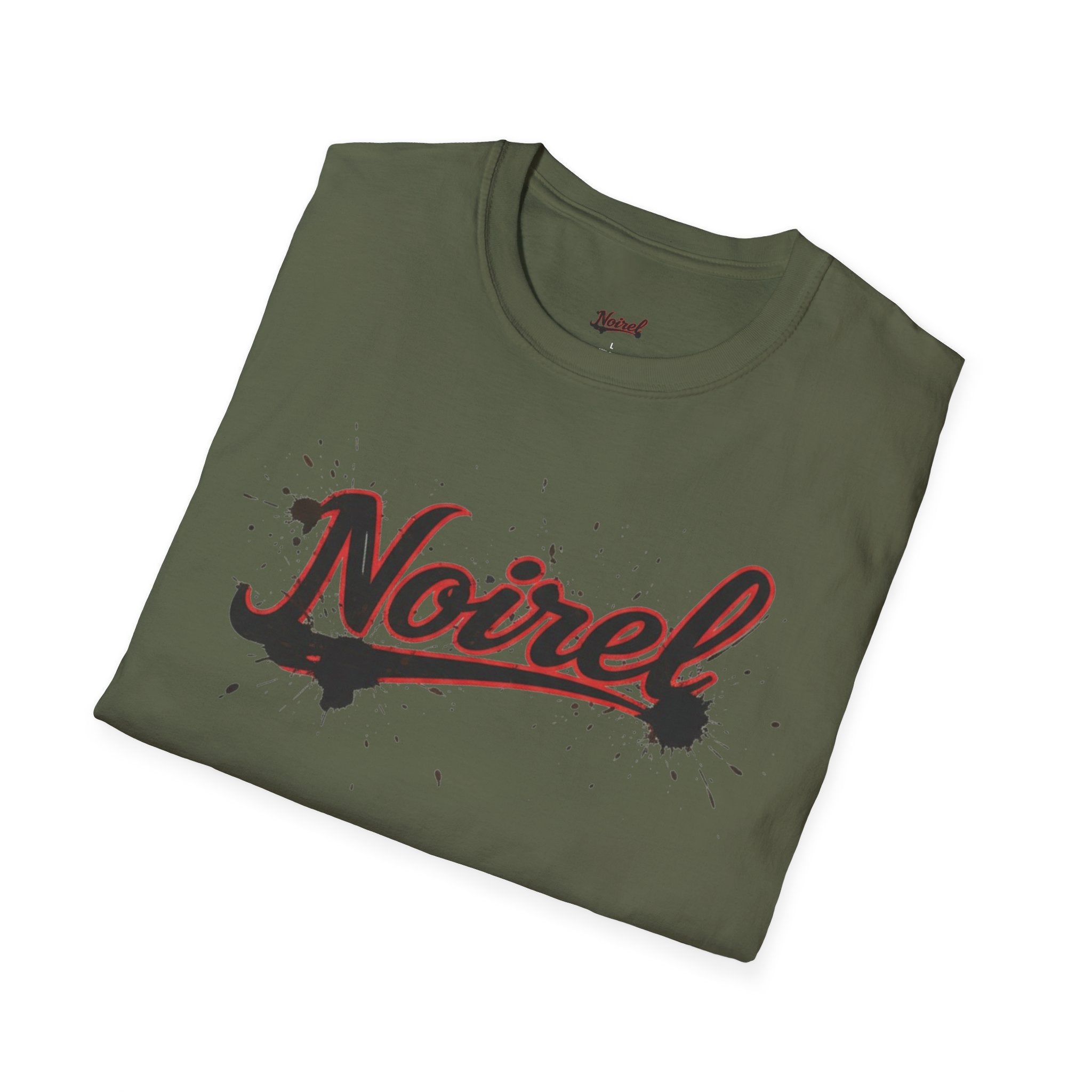 Noirel Script T-Shirt – Retro Brush Logo Tee