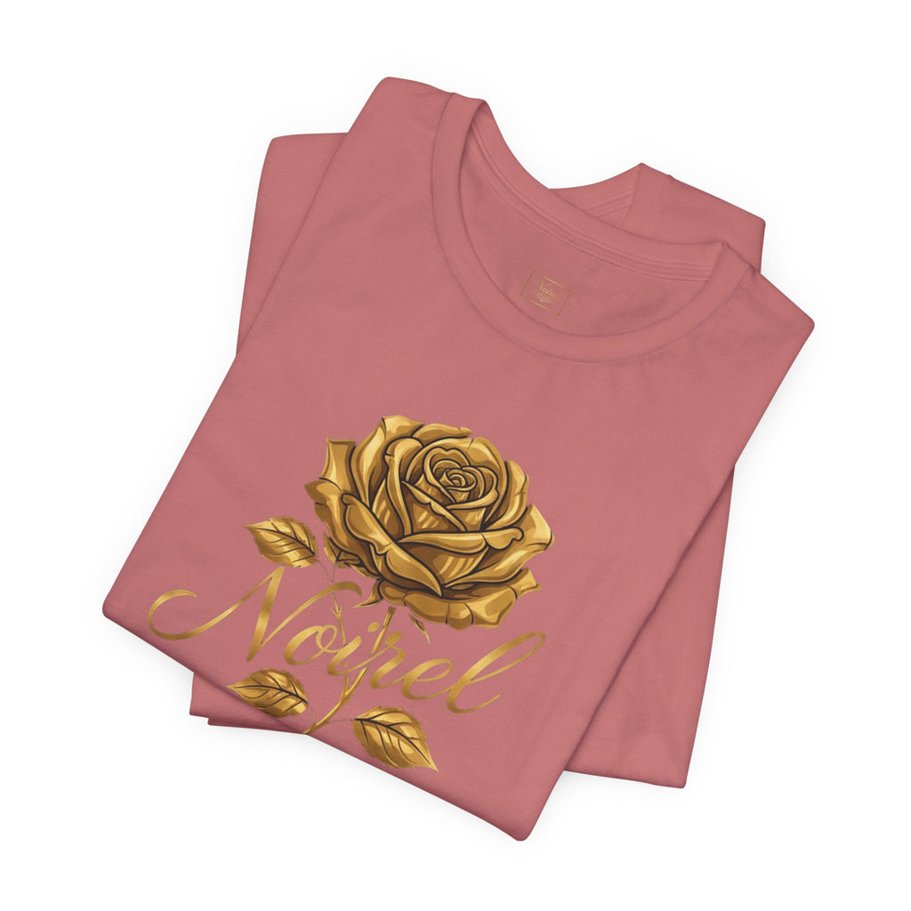 NOIRÉL T-Shirt – Gold Rose Angel
