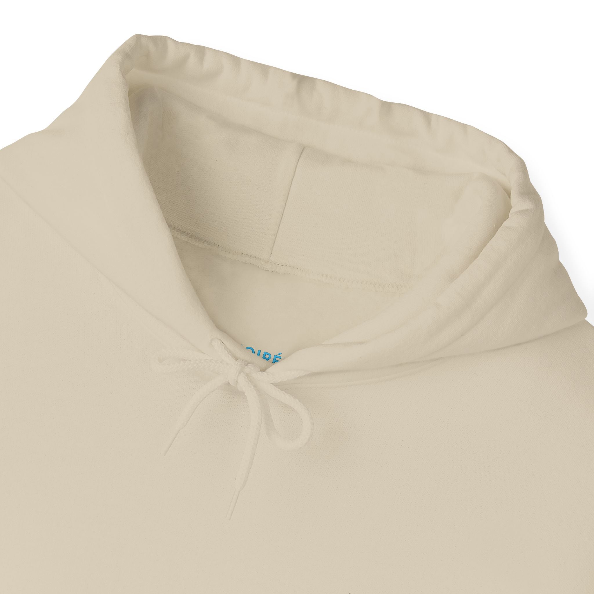 NOIRÉL Script Hoodie – Hellblau gesticktes Logo