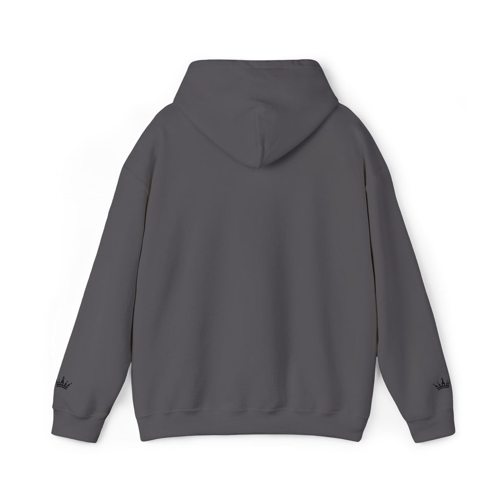 NOIRÉL Script Hoodie – Schwarz gesticktes Logo