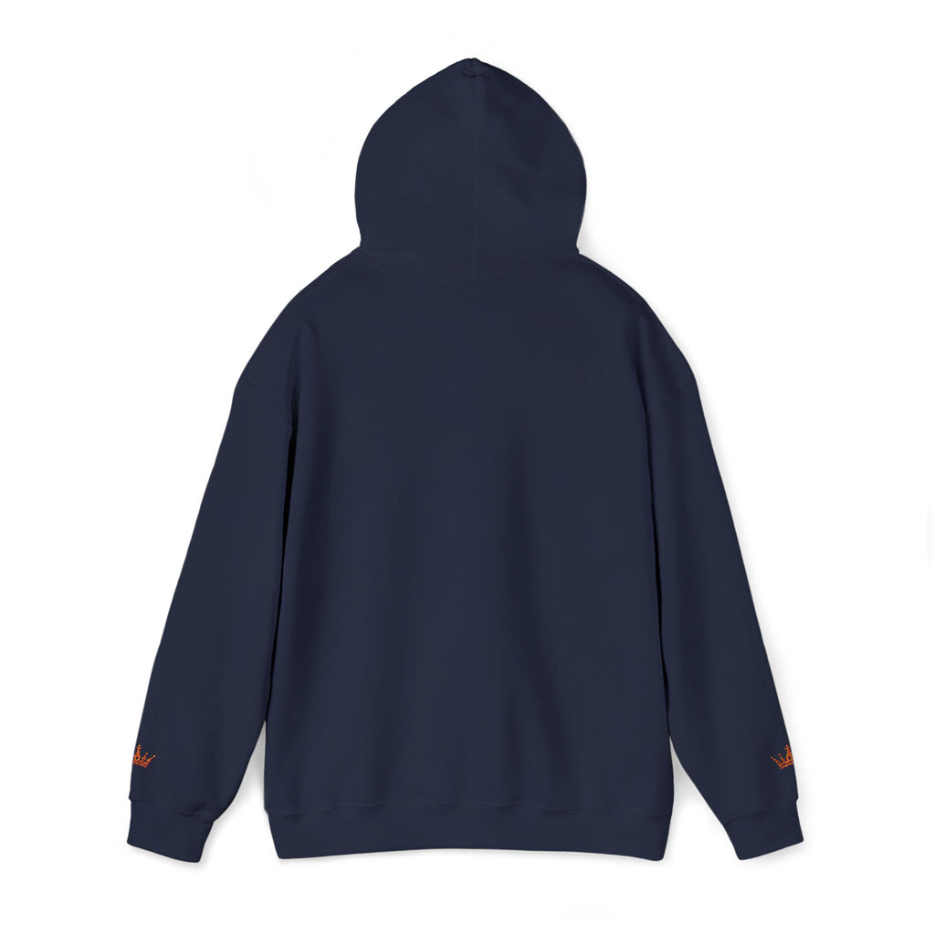 NOIRÉL Script Hoodie – Orange gesticktes Logo
