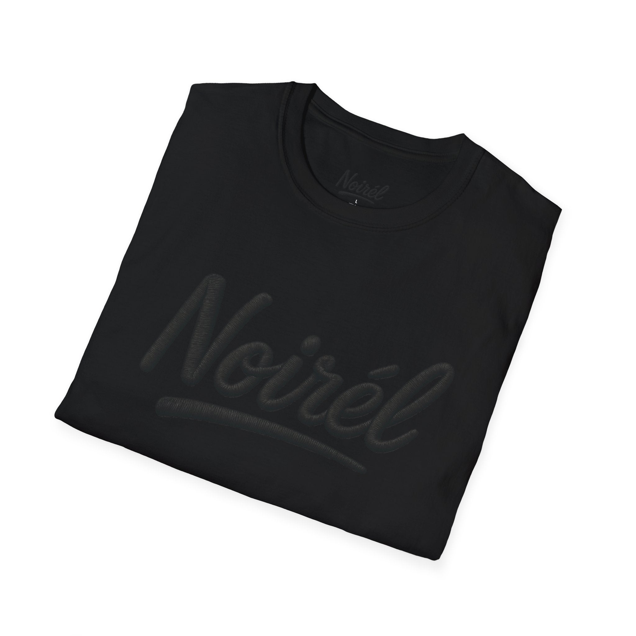 NOIRÉL T-Shirt – Black Script Print
