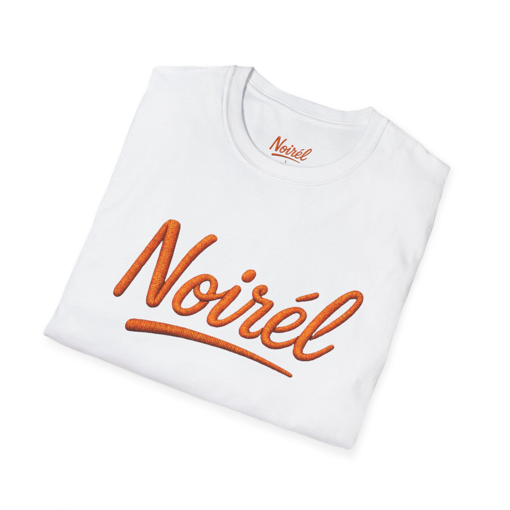 NOIRÉL T-Shirt – Orange Script Print