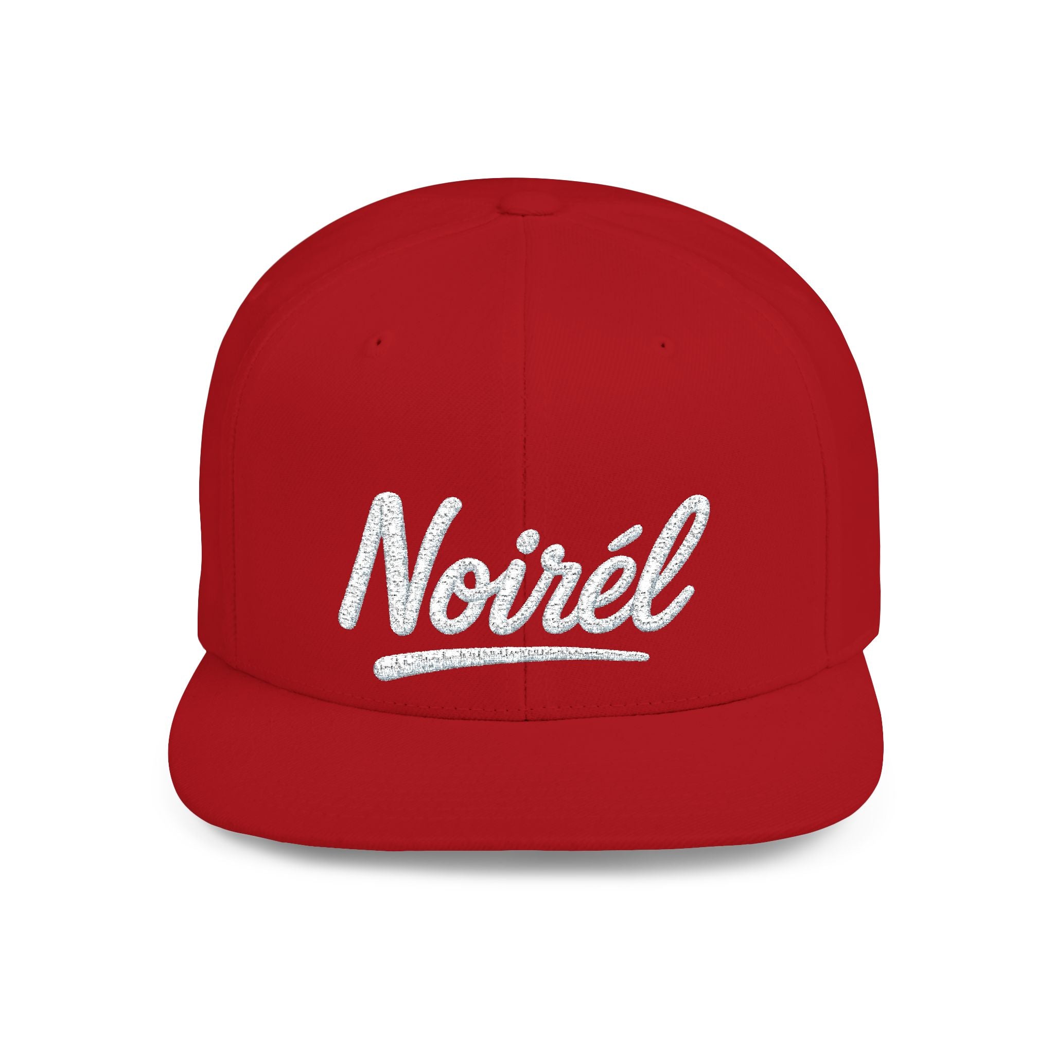 Snapback Hat — 'Nohel' Script Flat-Bill Baseball Cap