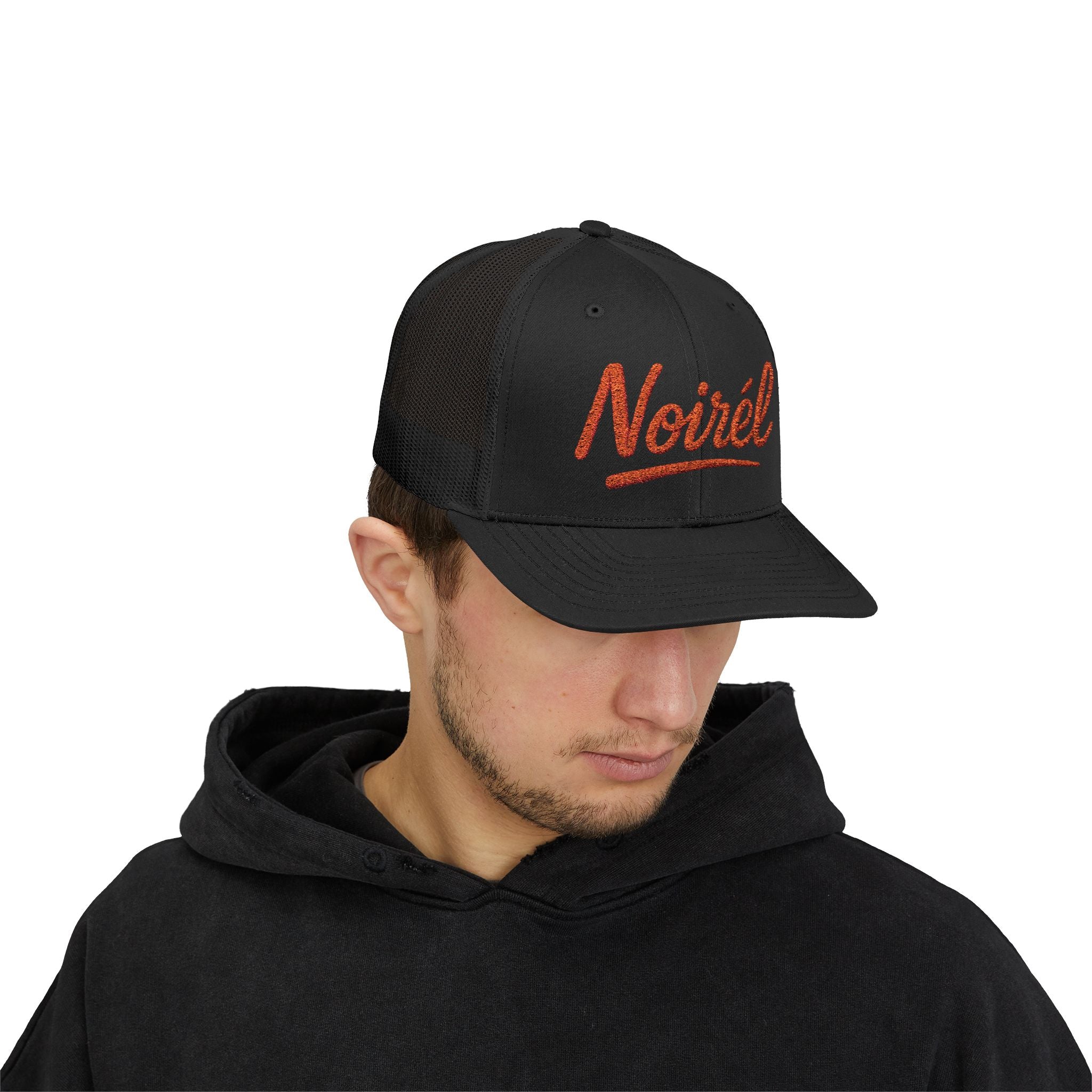NOIRÉL Trucker Cap – Orange Script