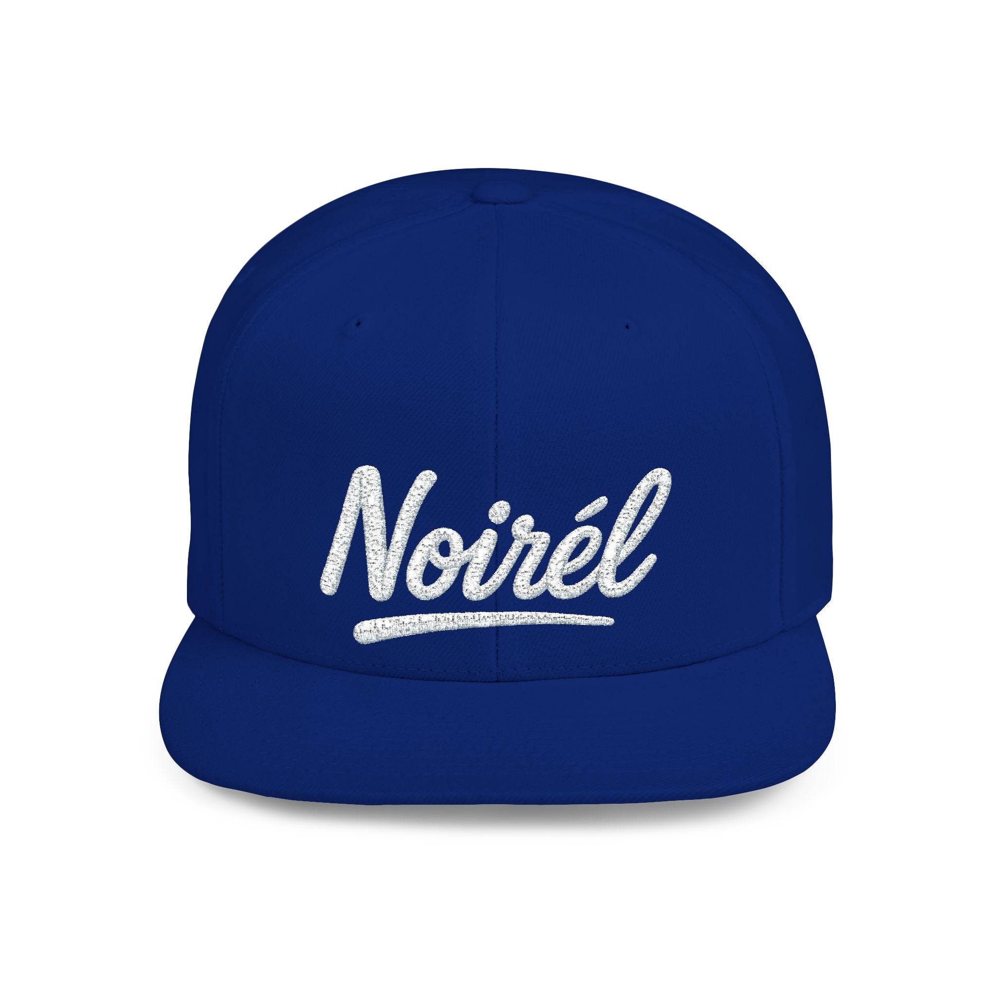 Snapback Hat — 'Nohel' Script Flat-Bill Baseball Cap