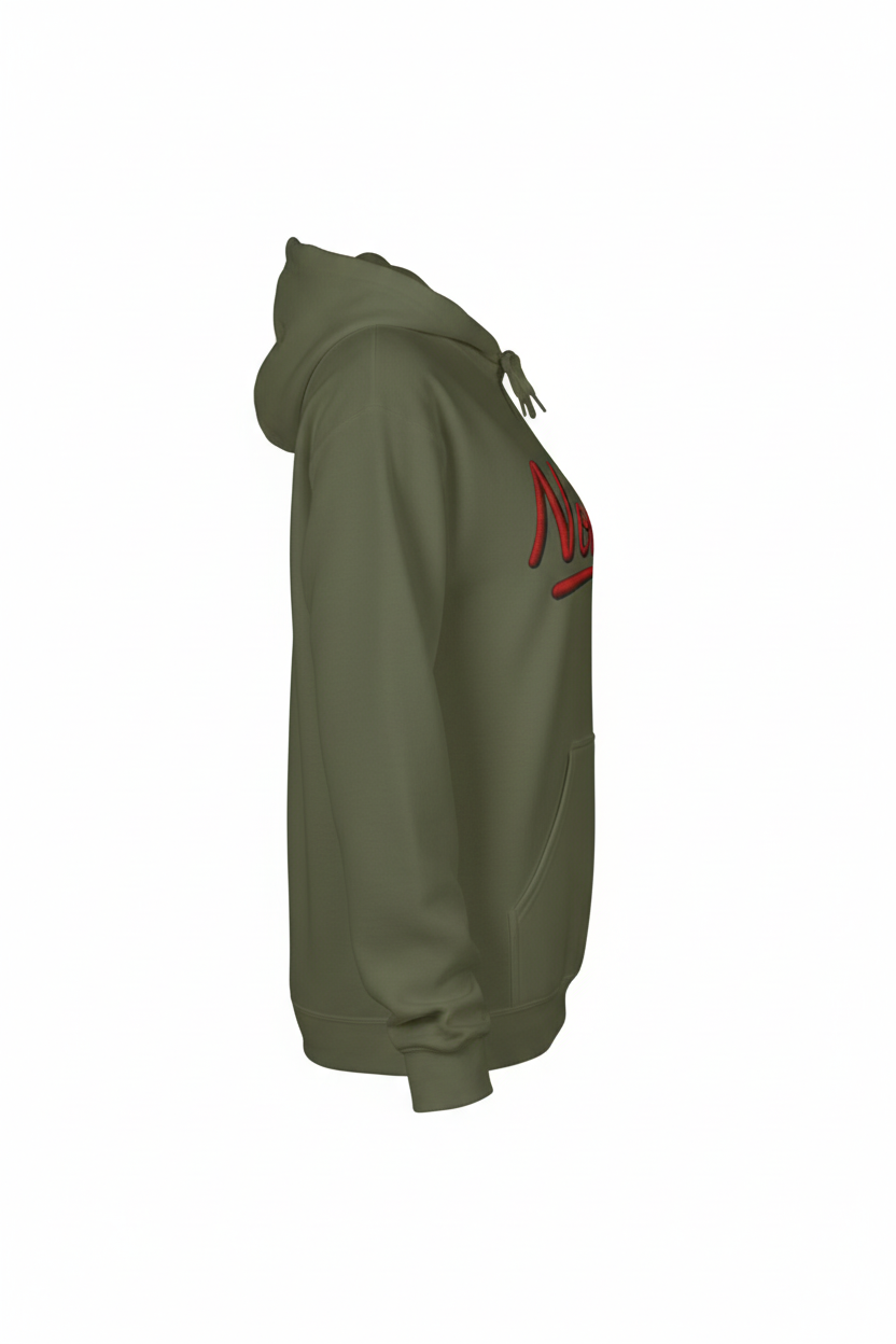NOIRÉL Hoodie – Script Logo Red Print