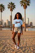 Noirel Script T-Shirt – Retro Brush Logo Tee