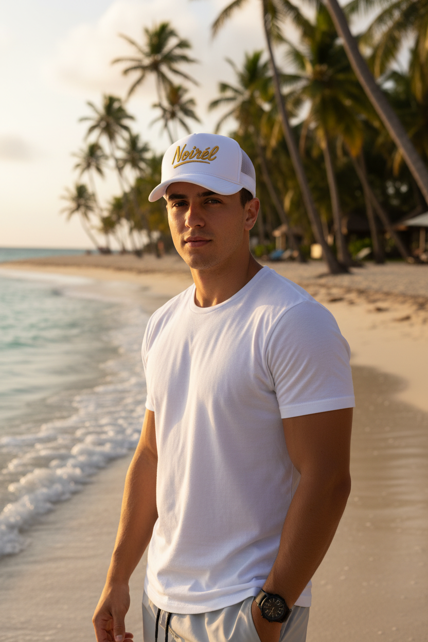 NOIRÉL Snapback – Gold Script Flat Bill Edition