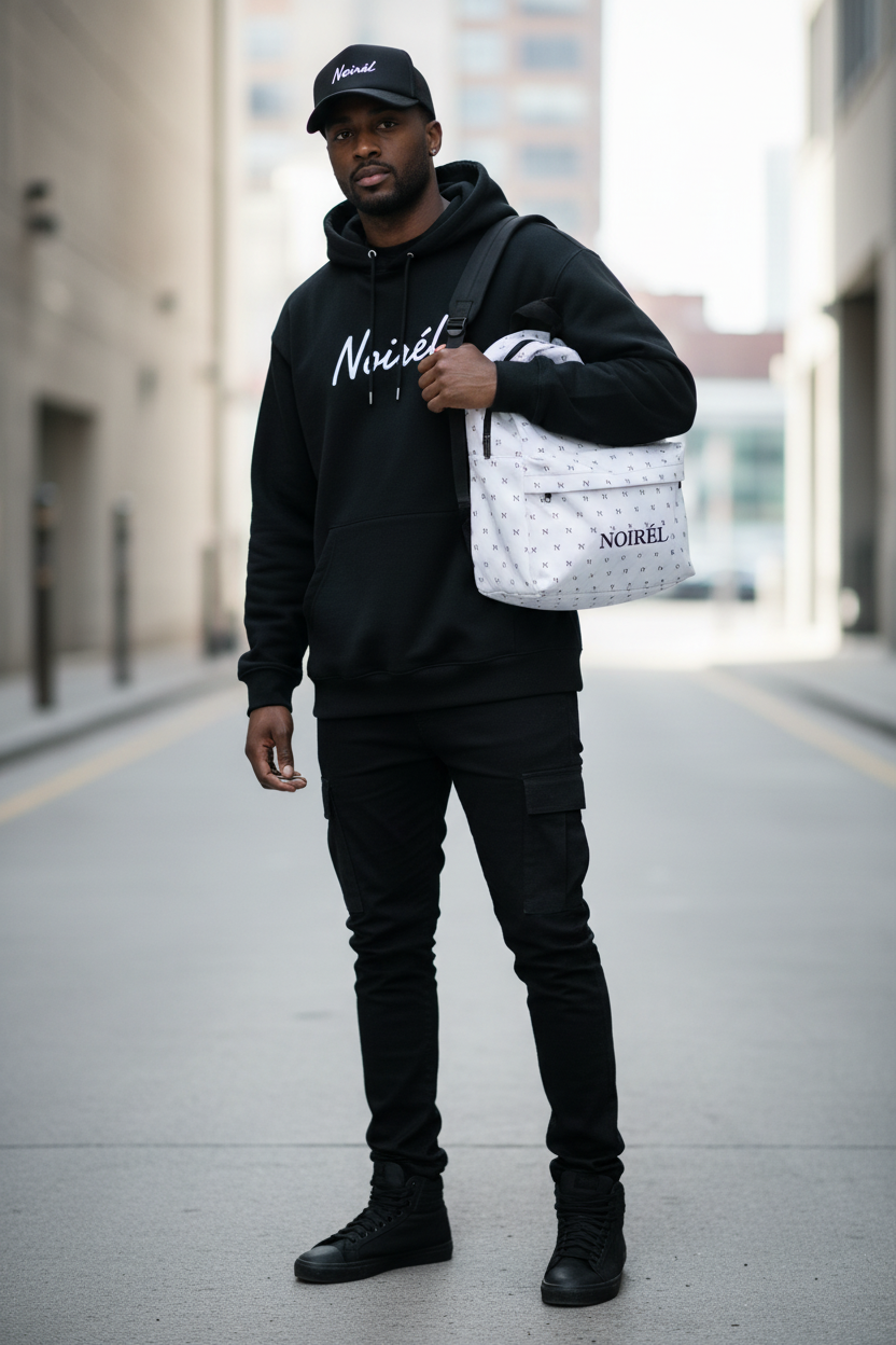 NOIRÉL Backpack – White Monogram