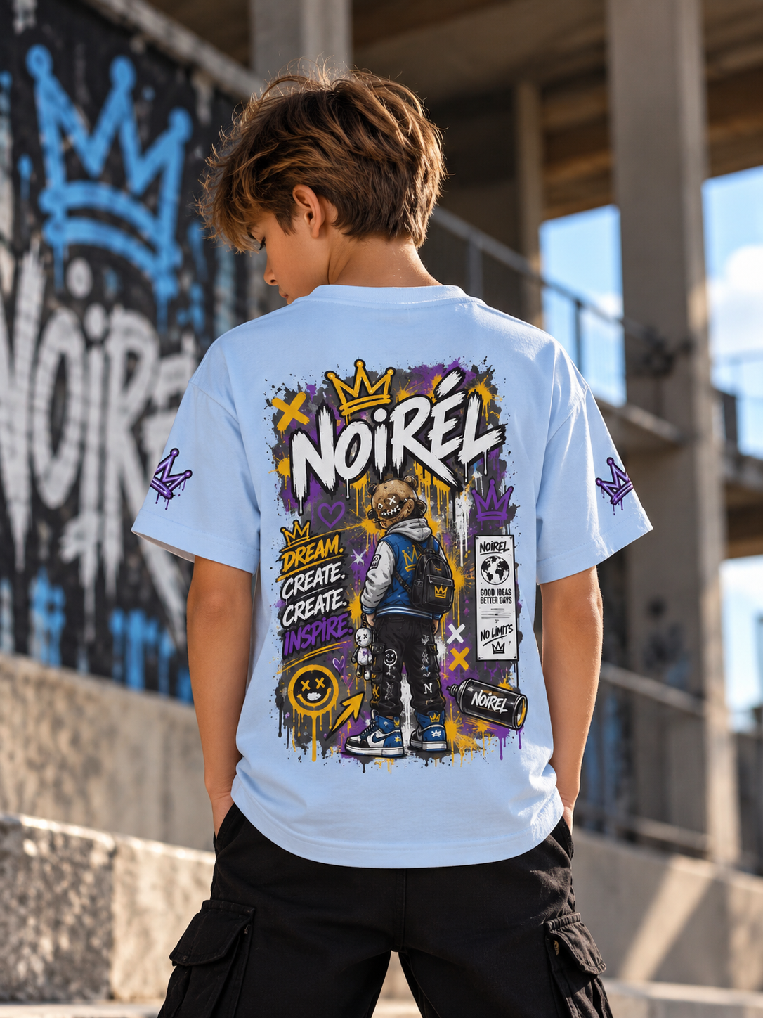 Noirel Kinder T-Shirt – Urban Skateboard Streetwear