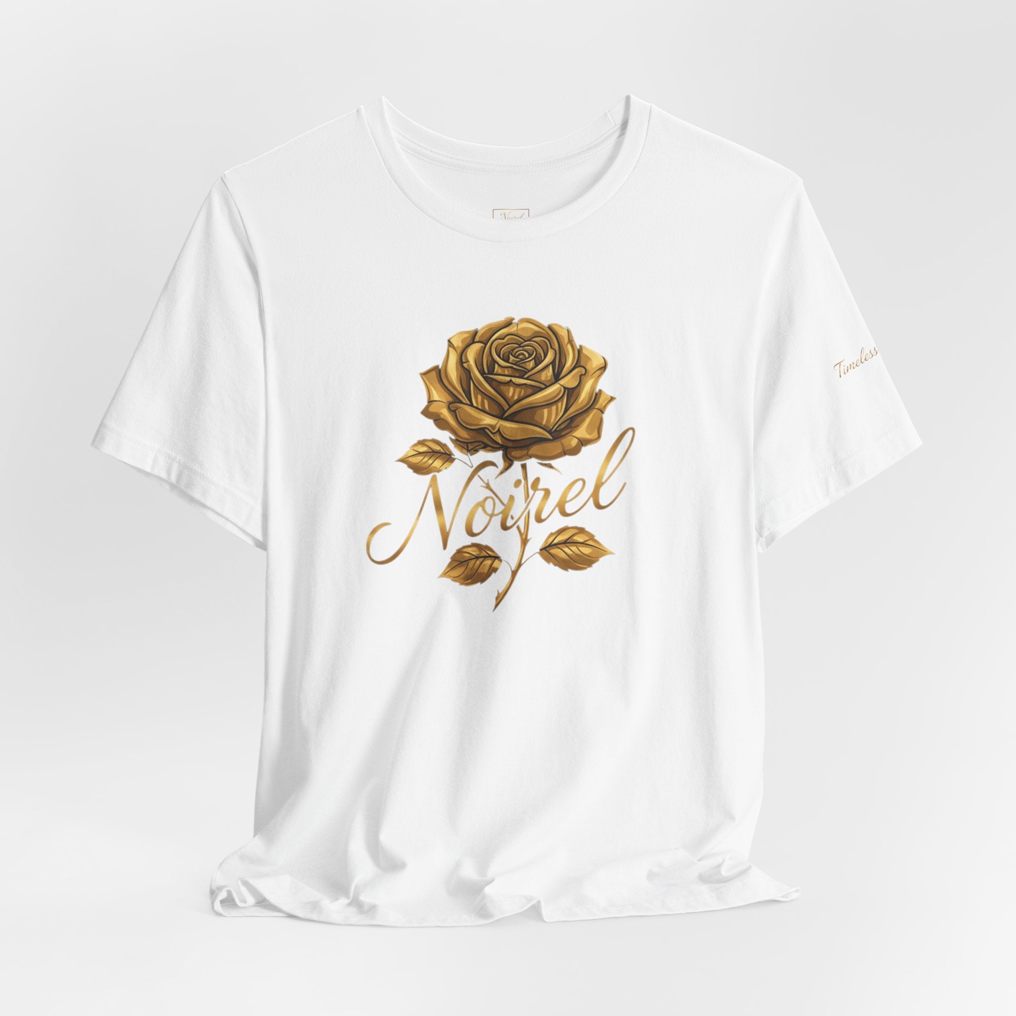 NOIRÉL T-Shirt – Gold Rose Angel