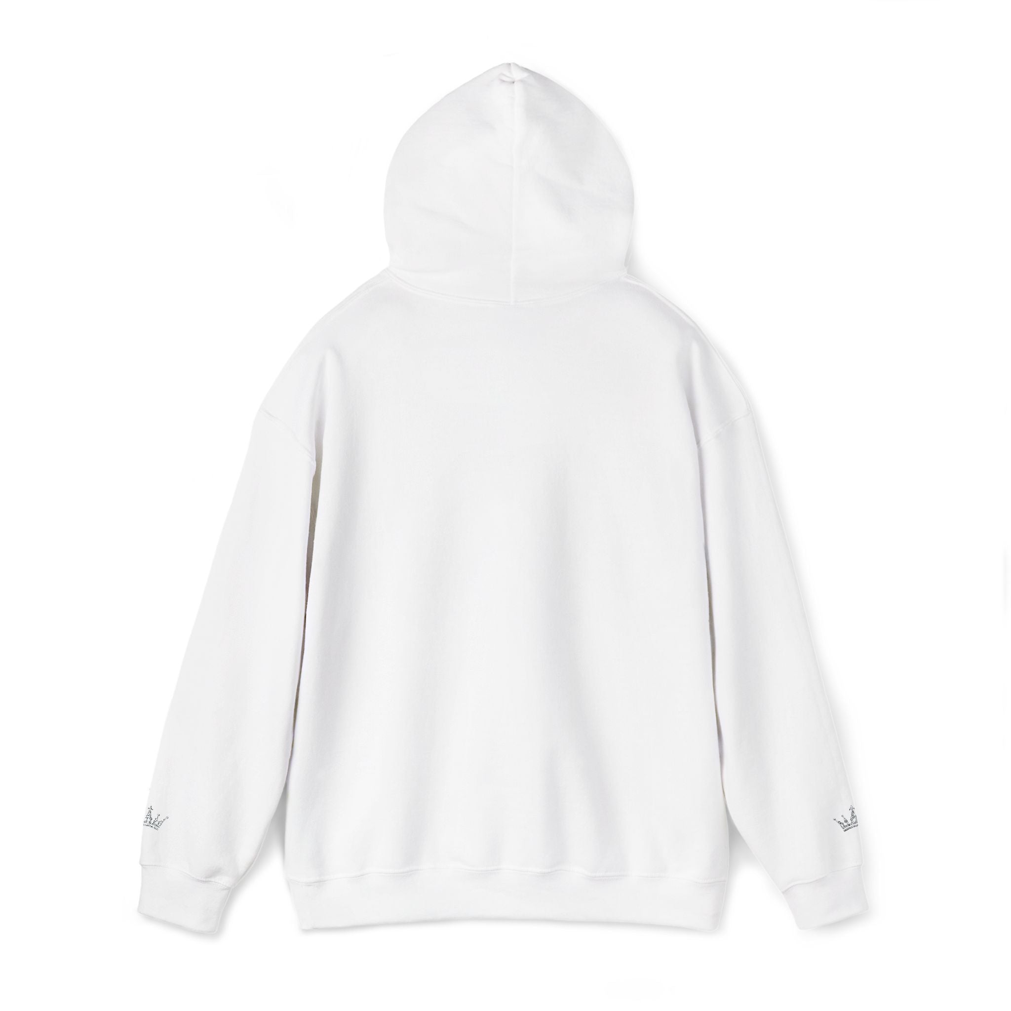 NOIRÉL Script Hoodie – Weiß gesticktes Logo
