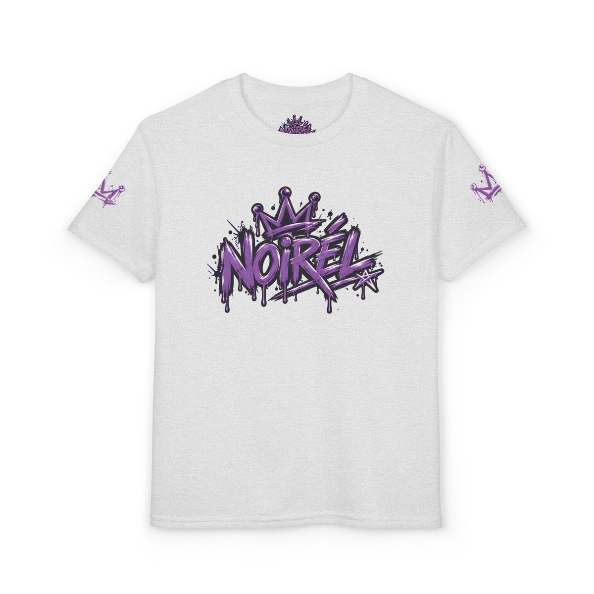 Noirel Kinder T-Shirt – Purple Crown Graffiti Tee
