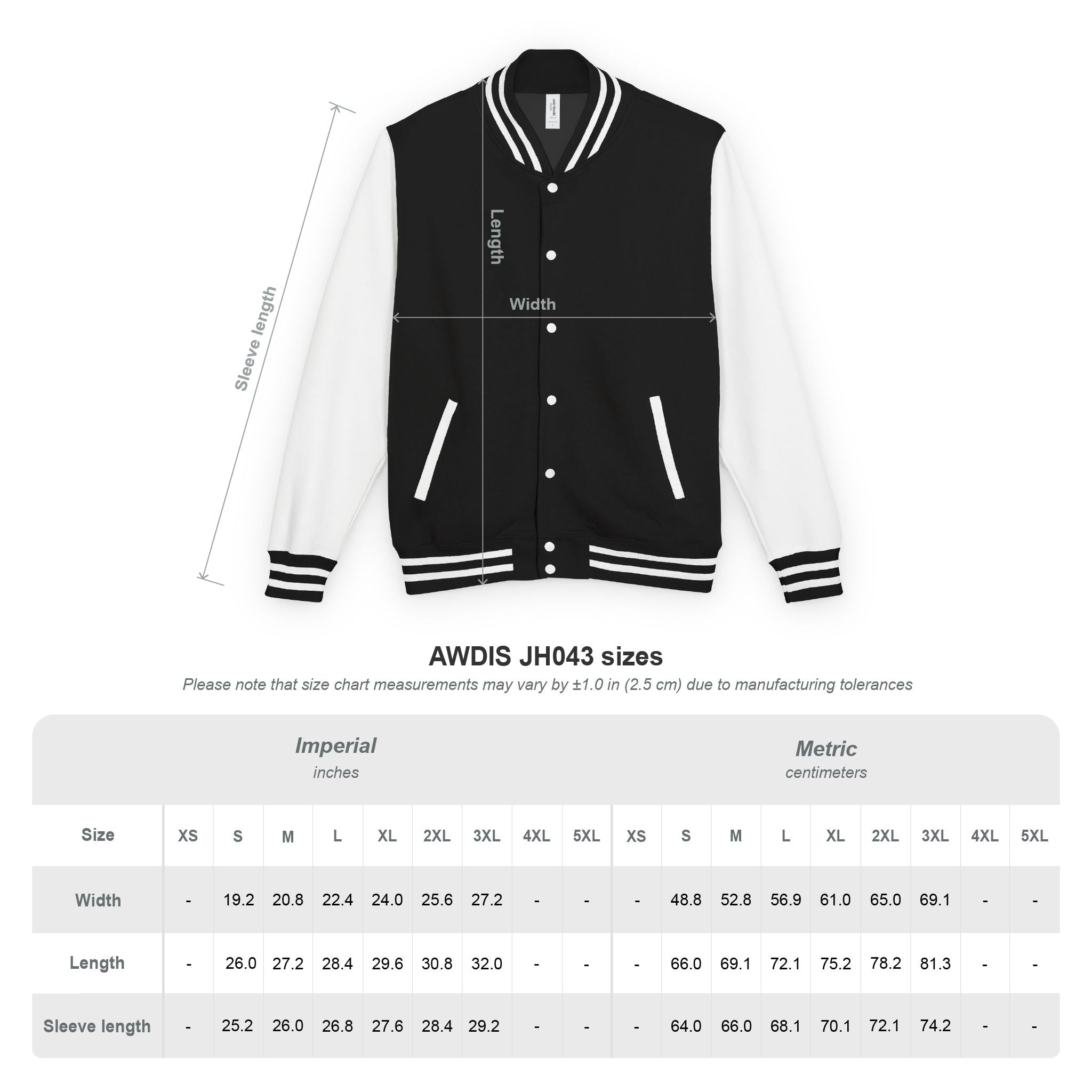 NOIRÉL Varsity Jacket – Blue White